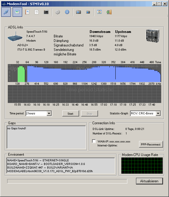 Thomson SpeedTouch 516i v6 OHNE Entstörung